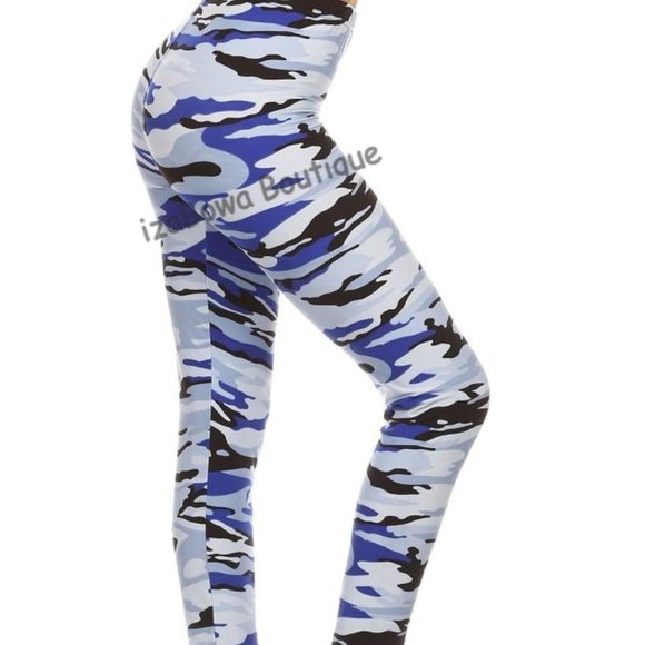 💗HOST PICK💗 Blue Camo Leggings (2) LG1416OS - Picture 2 of 2